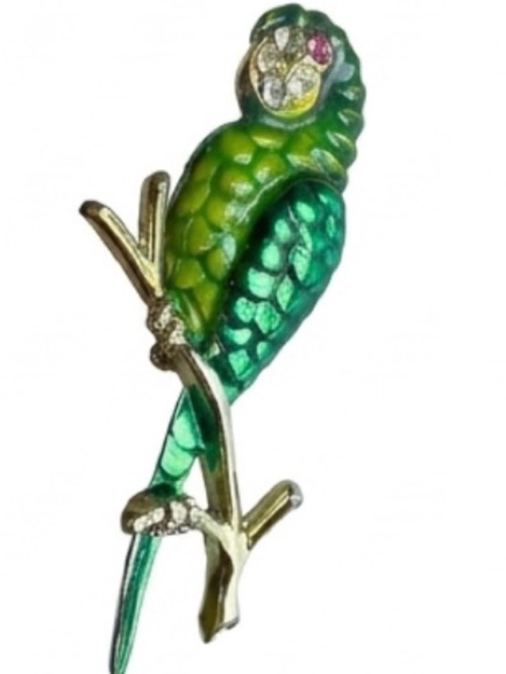 Green Parrot Enamel Brooch - Women Jewelry Brooches